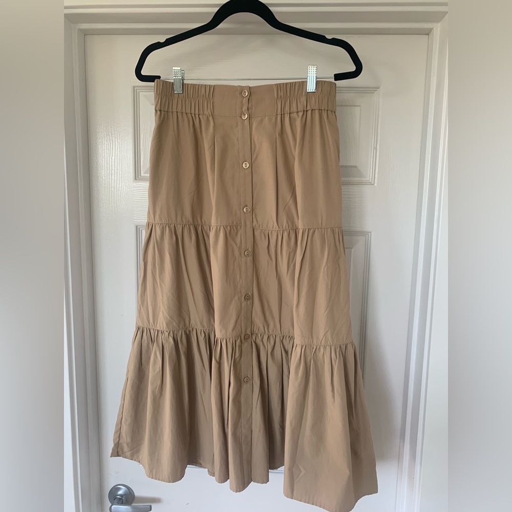 Brochu Walker Tan A-Line Skirt